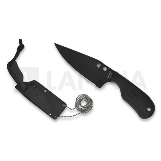 Spyderco Subway Bowie Black Blade 넥 나이프 FB48PBBK