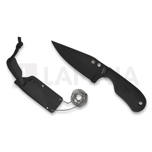 Spyderco Subway Bowie Black Blade nyakkés FB48PBBK