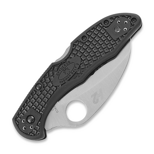 Nóż składany Spyderco Tasman Salt 2, spyderedge, czarny C106SBK2