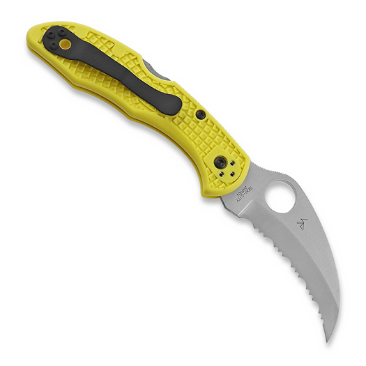 Spyderco Tasman Salt 2 sulankstomas peilis, spyderedge, geltona C106SYL2