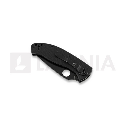 Spyderco Tenacious kääntöveitsi, musta, combo terä C122GBBKPS