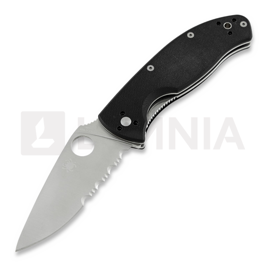 Spyderco Tenacious 접이식 나이프, 톱니 모양 칼날 C122GPS
