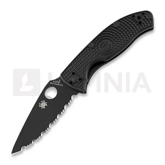 Nóż składany Spyderco Tenacious Lightweight Black Blade, spyderedge C122SBBK