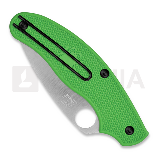 Spyderco UK Penknife Salt Green LC200N folding knife C94PGR