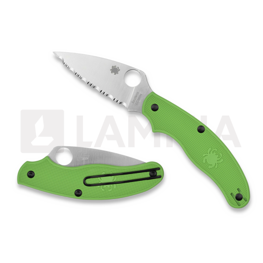 Spyderco UK Penknife Salt Green LC200N 접이식 나이프, spyderedge C94SGR