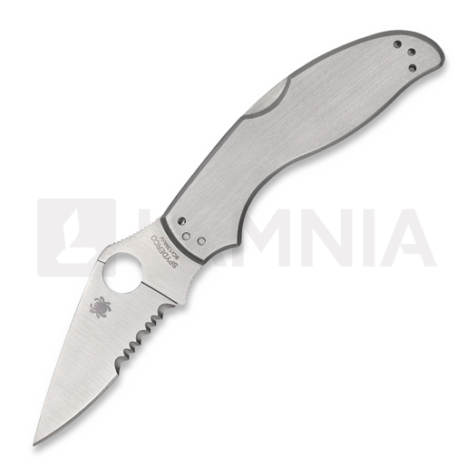 Coltello pieghevole Spyderco UpTern Lock Back, dentatura lama C261PS
