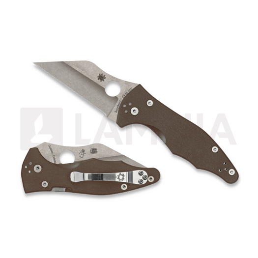 Spyderco Yojimbo 2 Brown G10 CPM15V SPRINT RUN 접이식 나이프 C85GPBN15V2