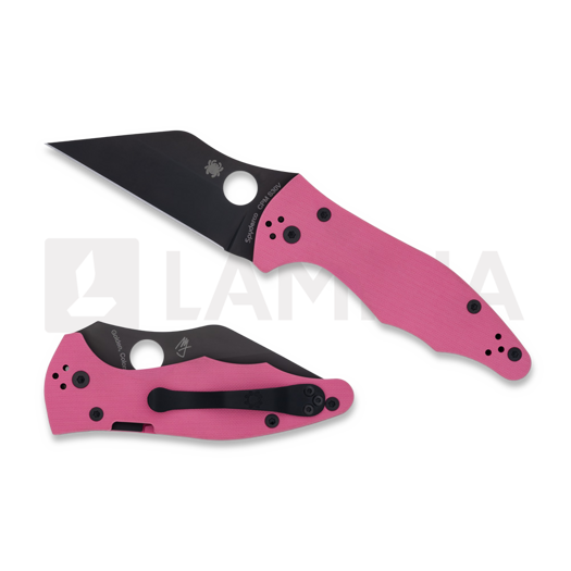 Coltello pieghevole Spyderco Yojimbo 2 Pink G10 CPM S30V Black Blade SPRINT RUN C85GPNBKP2