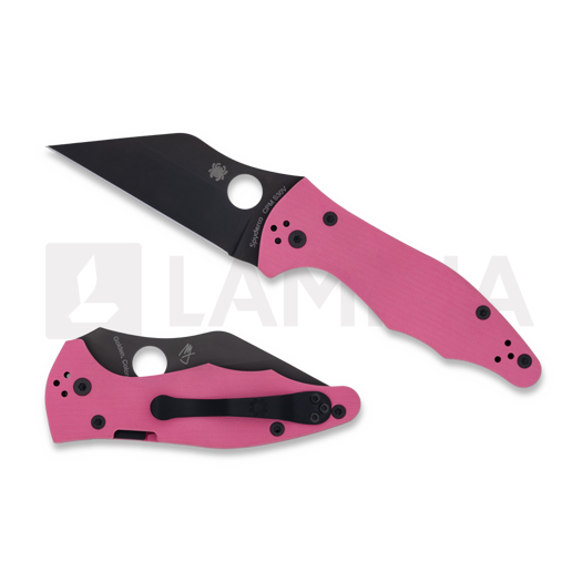 Coltello pieghevole Spyderco Yojimbo 2 Pink G10 CPM S30V Black Blade SPRINT RUN C85GPNBKP2
