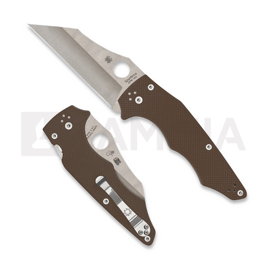มีดพับ Spyderco YoJumbo Brown G10 CPM 15V SPRINT C253GPBN15V