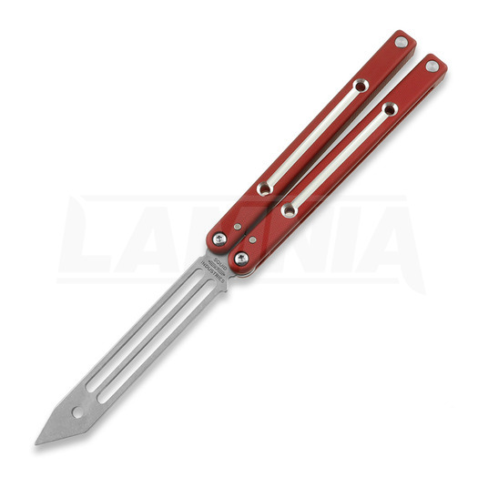 Balisong trainer Squid Industries Dual-Tone Squidtrainer V4, punane
