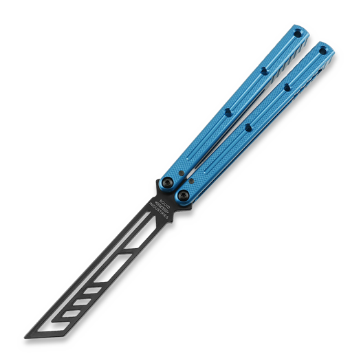 Balisong trainer Squid Industries Inked Krake Raken Trainer V3, Blue