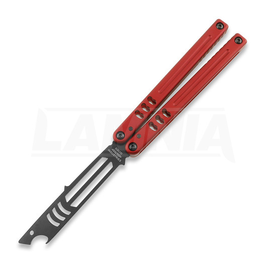 Balisong trainer Squid Industries Inked Mako Bottle Opener V5, czerwona