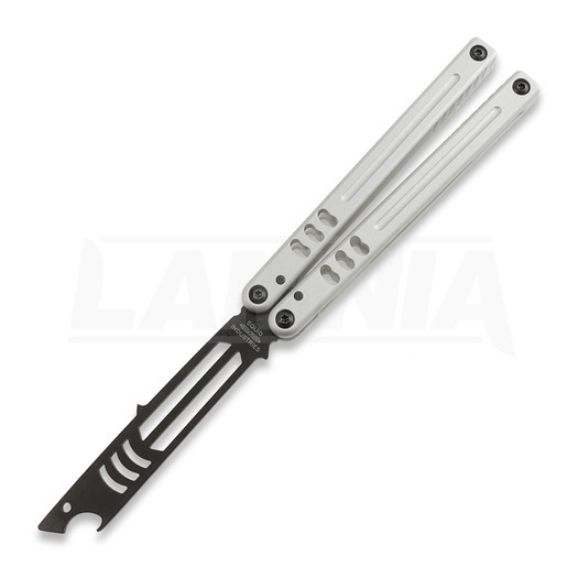 Balisong trainer Squid Industries Inked Mako Bottle Opener V5, silver