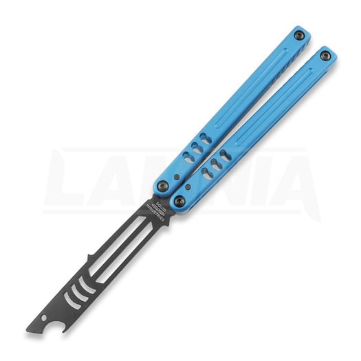 Squid Industries Inked Mako Bottle Opener V5 balisong trainer, teal