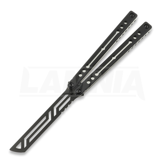 Balisong trainer Squid Industries Inked Nautilus V2, silver
