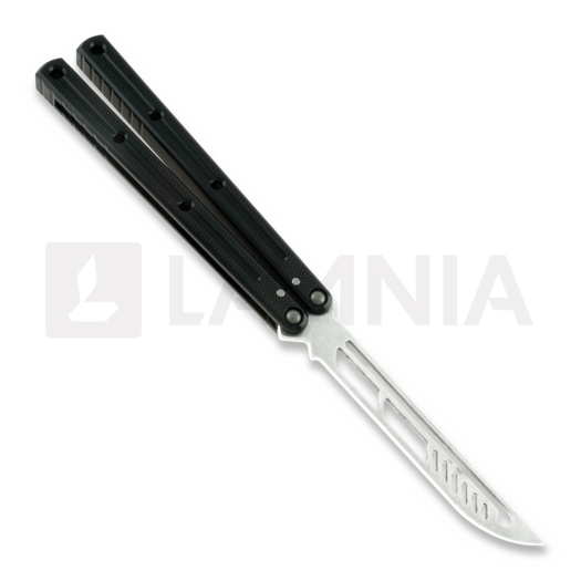 Squid Industries Krake Raken balisong trainer, 黑色