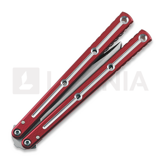 Squid Industries Krake Raken Bowie Dual-Tone Red V3 balisong
