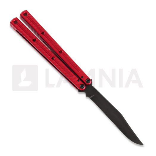 Squid Industries Krake Raken Bowie Inked Red V2.5 balisong