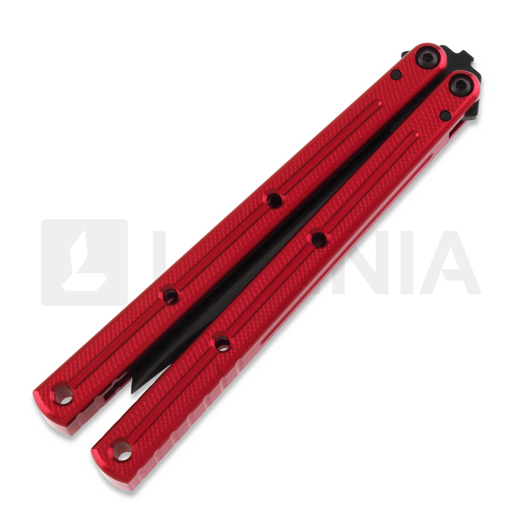 Squid Industries Krake Raken Bowie Inked Red V2.5 balisong