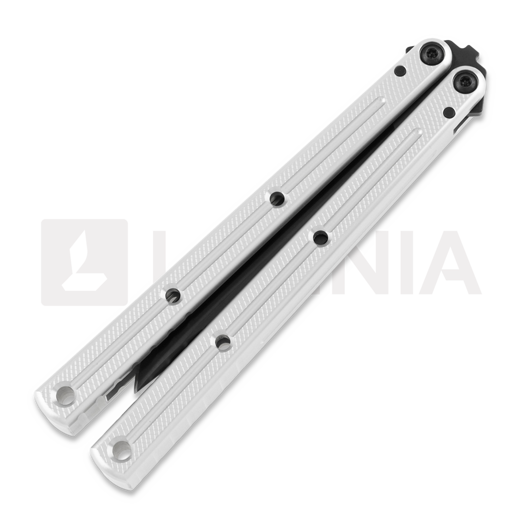 Squid Industries Krake Raken Bowie Inked Silver V2.5 balisong