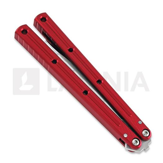 Squid Industries Krake Raken Bowie V2 balisong, crvena