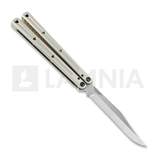 Squid Industries Krake Raken Bowie V2 balisong, silver