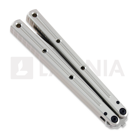 Squid Industries Krake Raken Bowie V2 balisong, silver