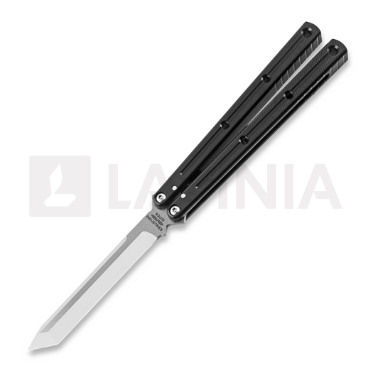 Squid Industries Krake Raken Tanto balisong, 검정