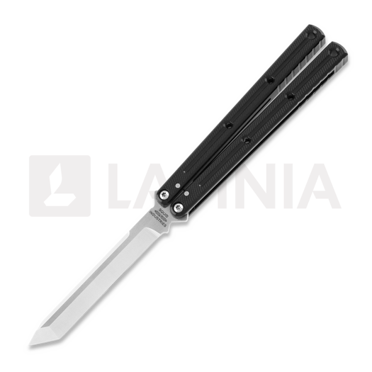 Нож бабочка Squid Industries Krake Raken Tanto Black V2.5
