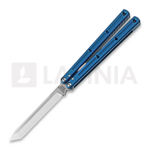 Balisong Squid Industries Krake Raken Tanto, niebieska
