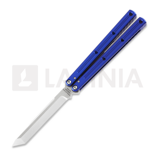 Squid Industries Krake Raken Tanto Blue V2.5 balisong kniv