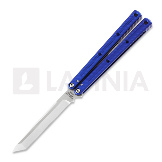 Squid Industries Krake Raken Tanto Blue V2.5 butterfly knife