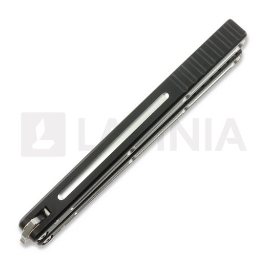 Squid Industries Krake Raken Tanto Dual-Tone Black V3 butterfly knife