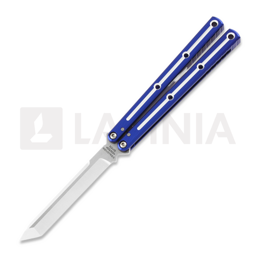 Navaja mariposa Squid Industries Krake Raken Tanto Dual-Tone Blue V2.5