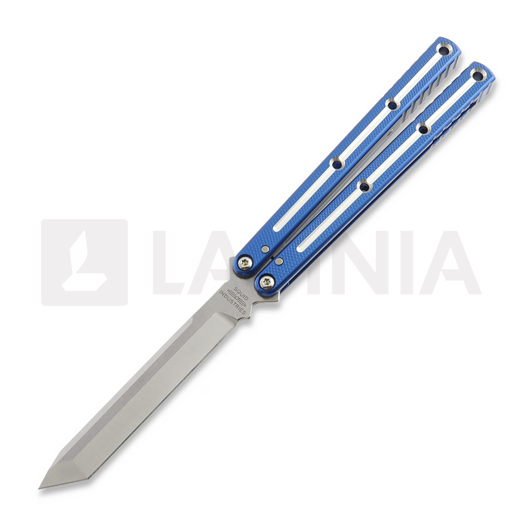Navaja mariposa Squid Industries Krake Raken Tanto Dual-Tone Blue V3