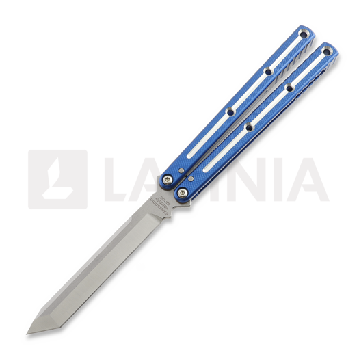 Balisong Squid Industries Krake Raken Tanto Dual-Tone Blue V3