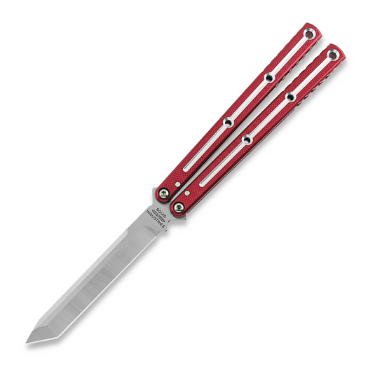 Squid Industries Krake Raken Tanto Dual-Tone Red V3 balisong