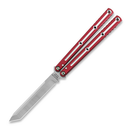Squid Industries Krake Raken Tanto Dual-Tone Red V3 balisong