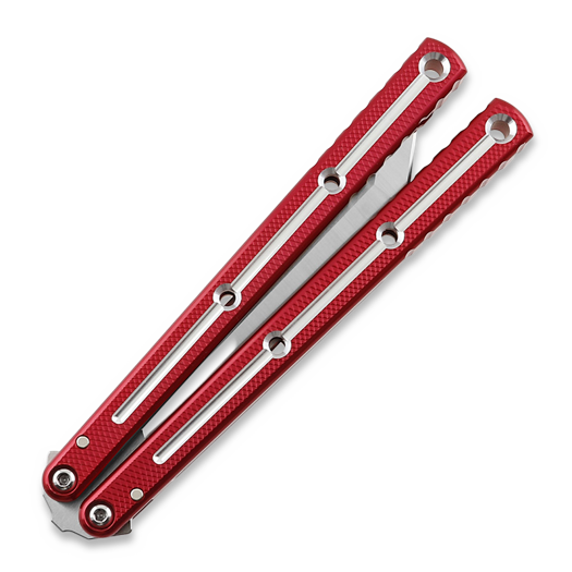 Nož motýlek Squid Industries Krake Raken Tanto Dual-Tone Red V3