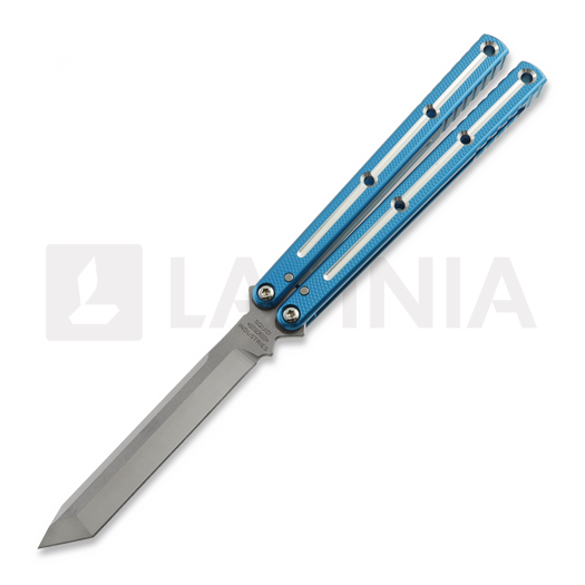 Couteau papillon Squid Industries Krake Raken Tanto Dual-Tone Teal V3