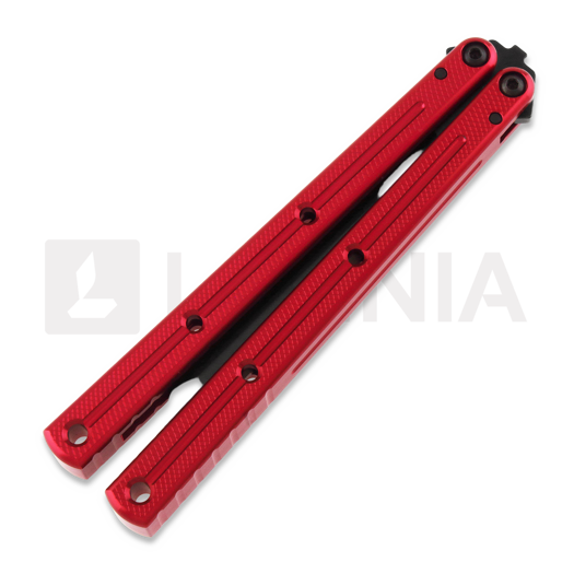 Squid Industries Krake Raken Tanto Inked Red V2.5 balisong