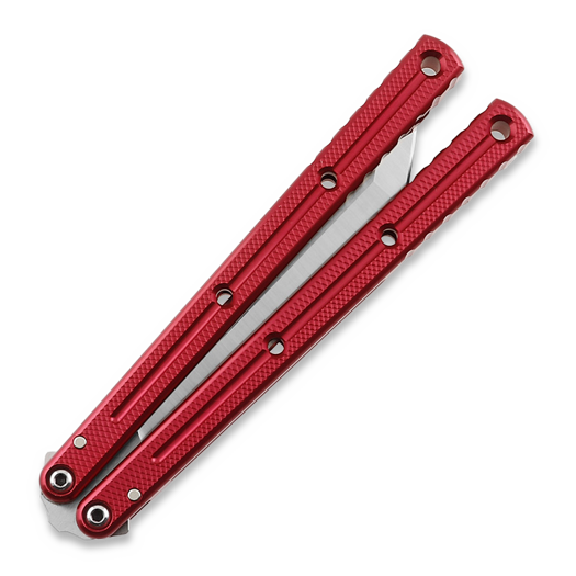 Nož motýlek Squid Industries Krake Raken Tanto Red V3