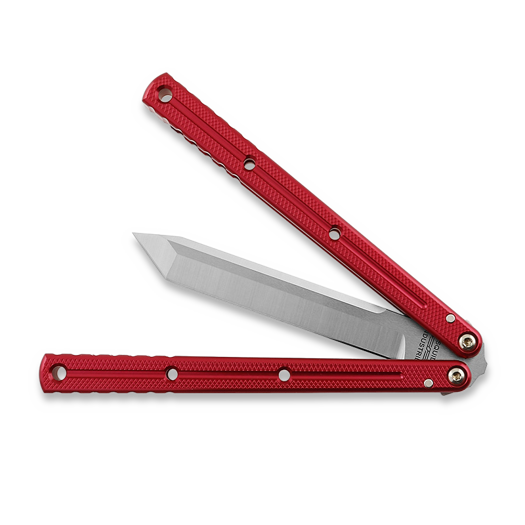 Nož motýlek Squid Industries Krake Raken Tanto Red V3