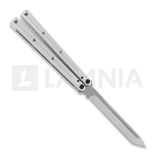 Squid Industries Krake Raken Tanto Silver V2.5 balisong