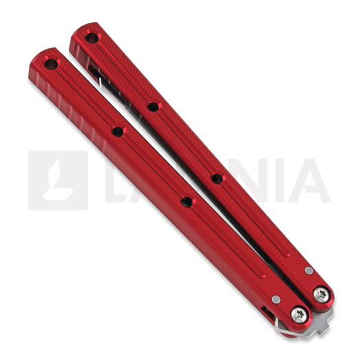 Squid Industries Krake Raken Tanto V2 kääntöveitsi, punainen
