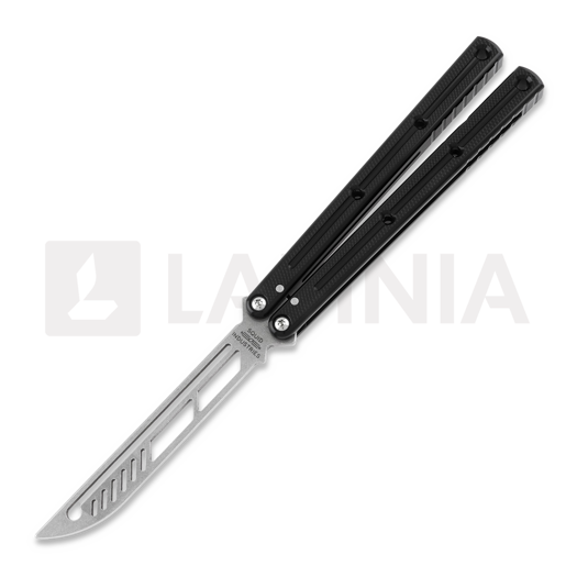 Coltello a farfalla per allenamento Squid Industries Krake Raken Trainer V2.5, nero