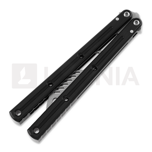 Squid Industries Krake Raken Trainer V2.5 balisong trainer, 黑色
