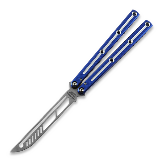 Balisong trainer Squid Industries Krake Raken Trainer V2.5 DT, zils