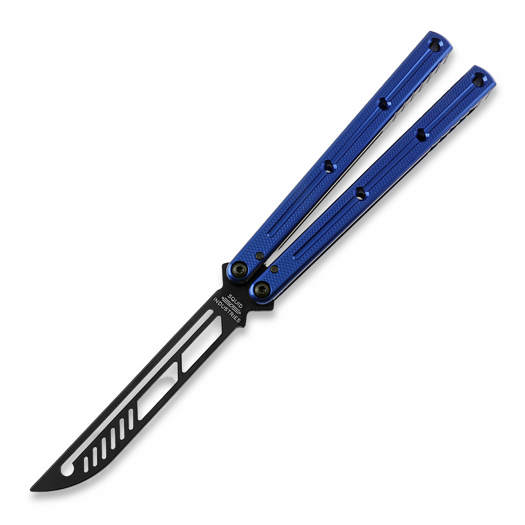 Balisong trainer Squid Industries Krake Raken Trainer V2.5 Inked Blue